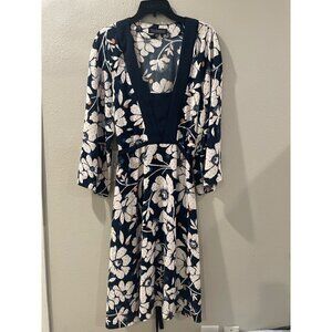 ELOQUII WOMENS FLORAL KNEE-HIGH FLORAL BOHO SUMMER DRESS SIZE 14